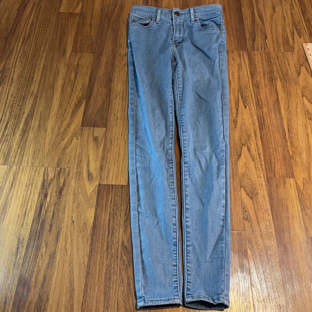 Levis 720 High Rise Super Skinny Jeans Womens 24 Light Wash Blue Denim W24 L28